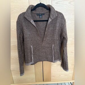 Women’s Ralph Lauren Black Label Wool Blend  Brown Kangaroo Sweater - Size S